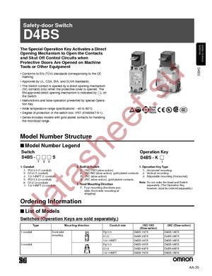 D4BS-35FS datasheet  
